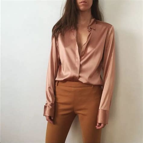 French Shirt T-Shirts | Satin blouse outfit, Blouse outfit, Fashion outfits