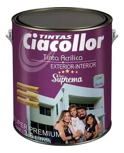 Tinta Acrilico Fosco Ciacollor Suprema Branco Neve Lt Pre Frete Gr Tis