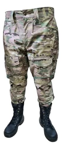 Pantalon Tactico Cargo Rip Stop Multicam Uca Gen Elastizado