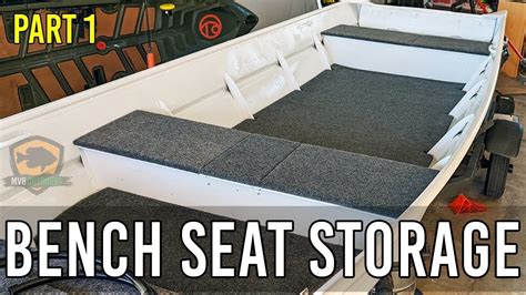 JON BOAT BENCH SEAT STORAGE PART 1 - Adding Hatch Lids on the Jon Boat To Bass Boat Conversion ...