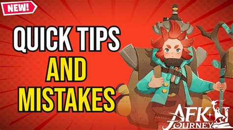 BEGINNER TIPS MISTAKES GUIDE AFK Journey YouTube