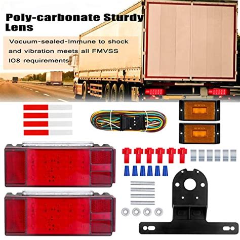 Limicar Feux De Remorque Kit D Clairage Rectangulaire Pour Remorque