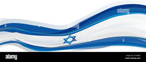 Flag of Israel, blue and white Israeli flag Stock Photo - Alamy