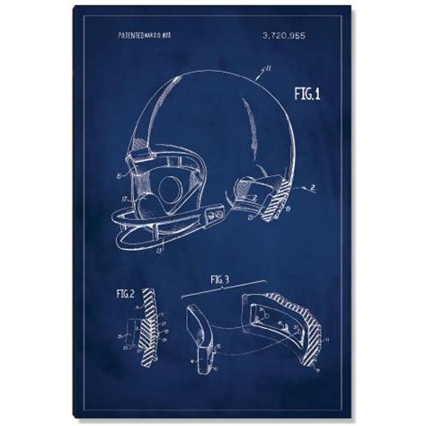 Football Helmet Patent Art 110020-AC-12 | Patent Art