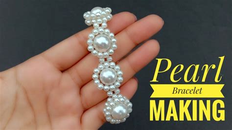 How To Make Pearl Braceletat Home Useful And Easy Youtube