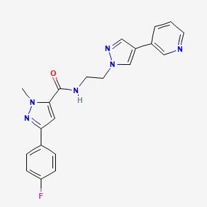 3 4 Fluorophenyl 1 Methyl N 2 4 Pyridin 3 Yl 1H Pyrazol 1 Yl