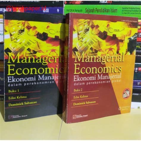 Jual Managerial Economics Ekonomi Manajerial Edisi 5 Buku 1 2