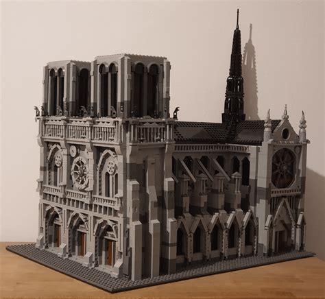 i made the Notre-Dame chatedral out of lego : r/lego