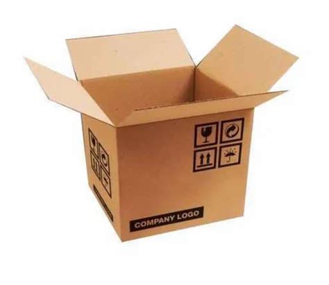 Brown 5 Ply Printed Corrugated Packaging Box Capacity 1 5 Kg At Rs 45