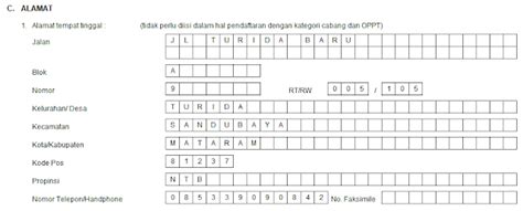 Contoh Formulir Npwp Koleksi Gambar