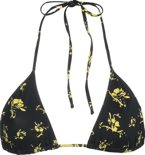 Ganni Bikini Top Black ShopStyle Two Piece Swimsuits