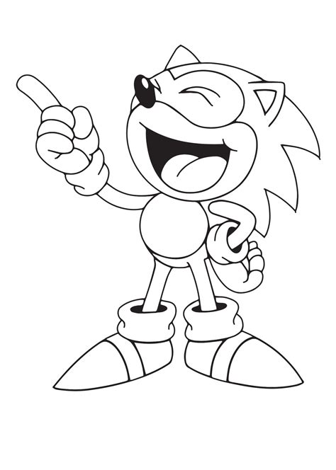 Classic Sonic Coloring Pages