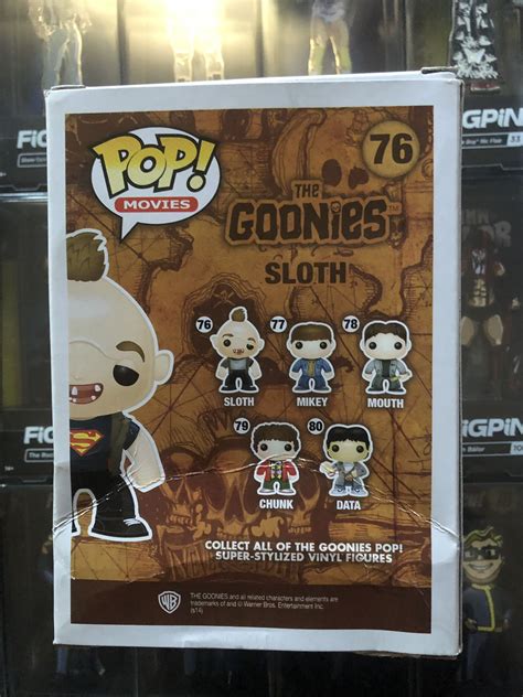 Funko Pop The Goonies Superman Sloth Sdcc Pieces Box Damaged For