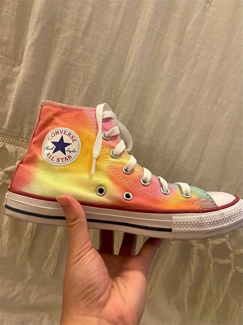 Tie Dye Converse Tie Dye High Tops Custom Converse Etsy