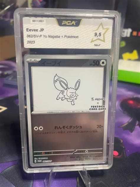 CARTE POKÉMON EEVEE Evoli JP 062 SV P Yu Nagaba PCA 9 5 EUR 60 00