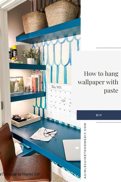 How to Hang Wallpaper With Paste | Home diy, Home office design ...