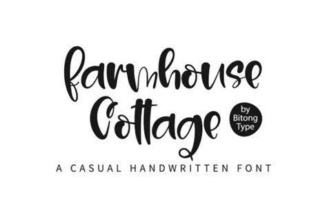 Farmhouse Cottage Font By Bitongtype · Creative Fabrica