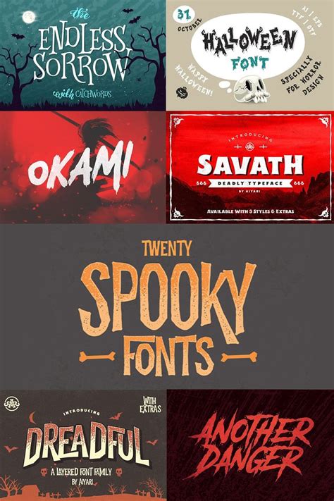 20 Creepy Fonts For Your Spooky Design Needs Halloween Fonts Creepy Font Spooky Designs