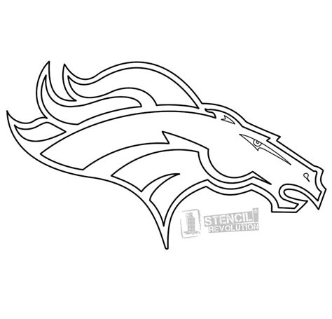 Free Printable Denver Broncos Stencil - Printable Calendars AT A GLANCE