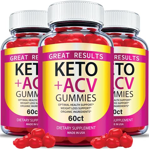 Pack Great Results Keto Acv Gummies Vegan Apple Cider Vinegar