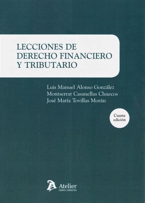 Librer A Dykinson Lecciones De Derecho Financiero Y Tributario