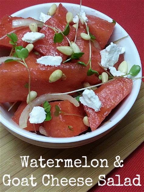 Watermelon Goat Cheese Salad Recipe Mama Likes To Cook