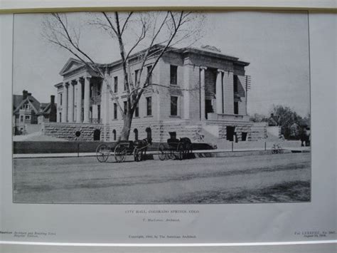 City Hall Colorado Springs Co 1905 T Maclaren St Croix Architecture