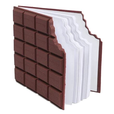 Shopnt Trusmile Scented Chocolate Shaped Personal Desk Notepad Memo Book Small Diary Brown