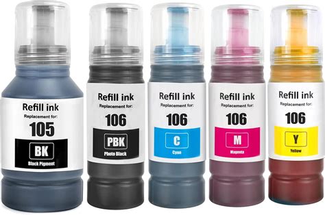 Epson 106 EcoTank Noir Photo Bouteilles D Encre D Origine ET 7700 ET