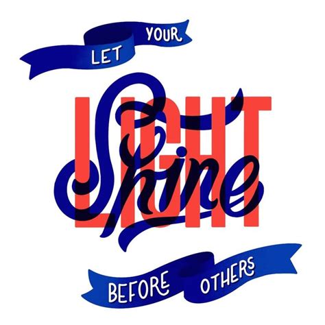 Let Your Light Shine Before Others Carmi Let It Be Lettering