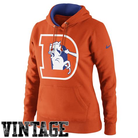 Nike Denver Broncos Women's Retro Tailgater Hoodie - Orange