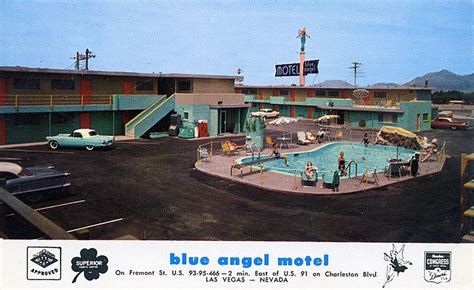 Blue Angel Motel 1957 A Photo On Flickriver Vegas Hotel Motel