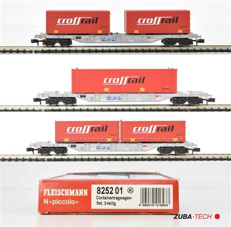 Fleischmann Containerwagen Set Crossrail Sbb N Gs Ovp Kaufen