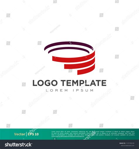 Red Arena Colosseum Icon Vector Logo Template Royalty Free Stock