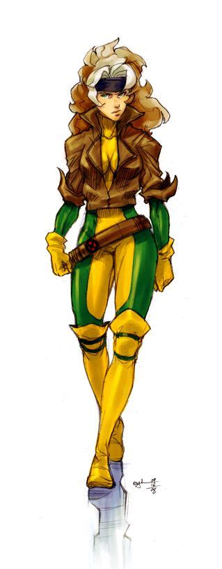 Rogue Color Sketch By Gingashi On Deviantart Marvel Comics Art