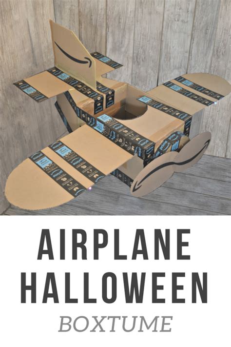 Cardboard Box Airplane Halloween Costume - Mom Spark