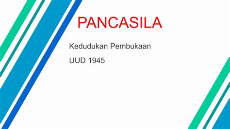 Kedudukan Pembukaan UUD 1945 PPT