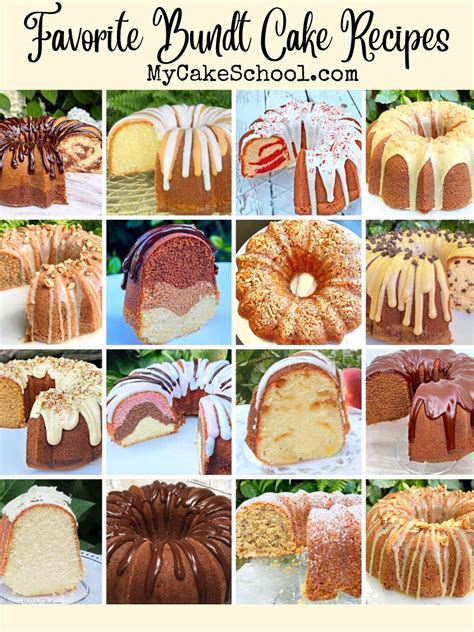 30 Favorite Bundt Cake Recipes My Cake School