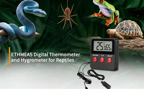 Amazon Ethmeas Digital Thermometer And Hygrometer For Reptiles