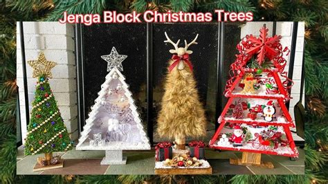 Jenga Block Christmas Trees