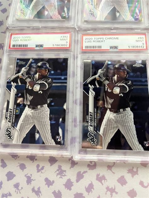 5x PSA 9 MINT Luis Robert White Sox RC Rookie Card Slab Lot Topps