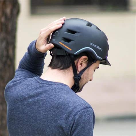 Smartgyro Helmet Pro Casco Inteligente Con LED Talla L Negro