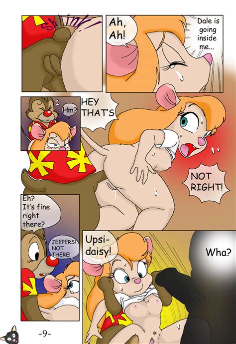 Rule 34 Chip Chip N Dale Rescue Rangers Comic Dale Disney Gadget Hackwrench Nipples Penis