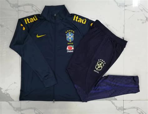 Brazil Royal Blue Thailand Soccer Jacket Uniform