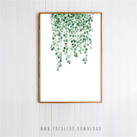 Leaf Wall Art Botanical Print Greenery Print Modern Art Etsy