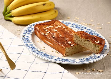 Ramintos receptas Avižinis bananinis varškės apkepas Sveikatai