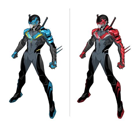 Dan Mora On Twitter An Old Nightwing Design As A Toku Hero