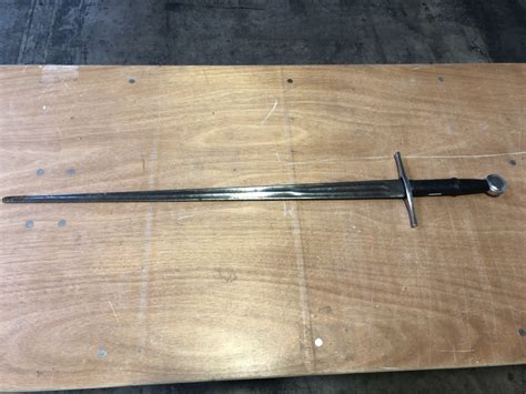 John Pye Auctions Only Cm Replica Metal Longsword With Black