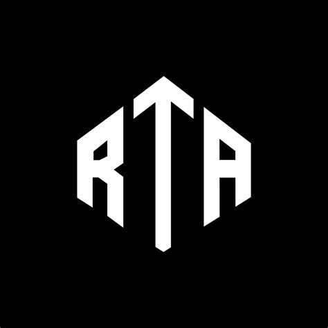 RTA letter logo design with polygon shape. RTA polygon and cube shape logo design. RTA hexagon ...