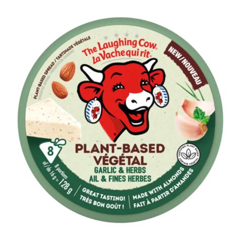 The Laughing Cow Garlic And Herb Wedges 128g Vegan Supply